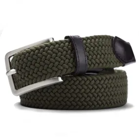 MEYER Woven Belt - Super Stretch - Olive