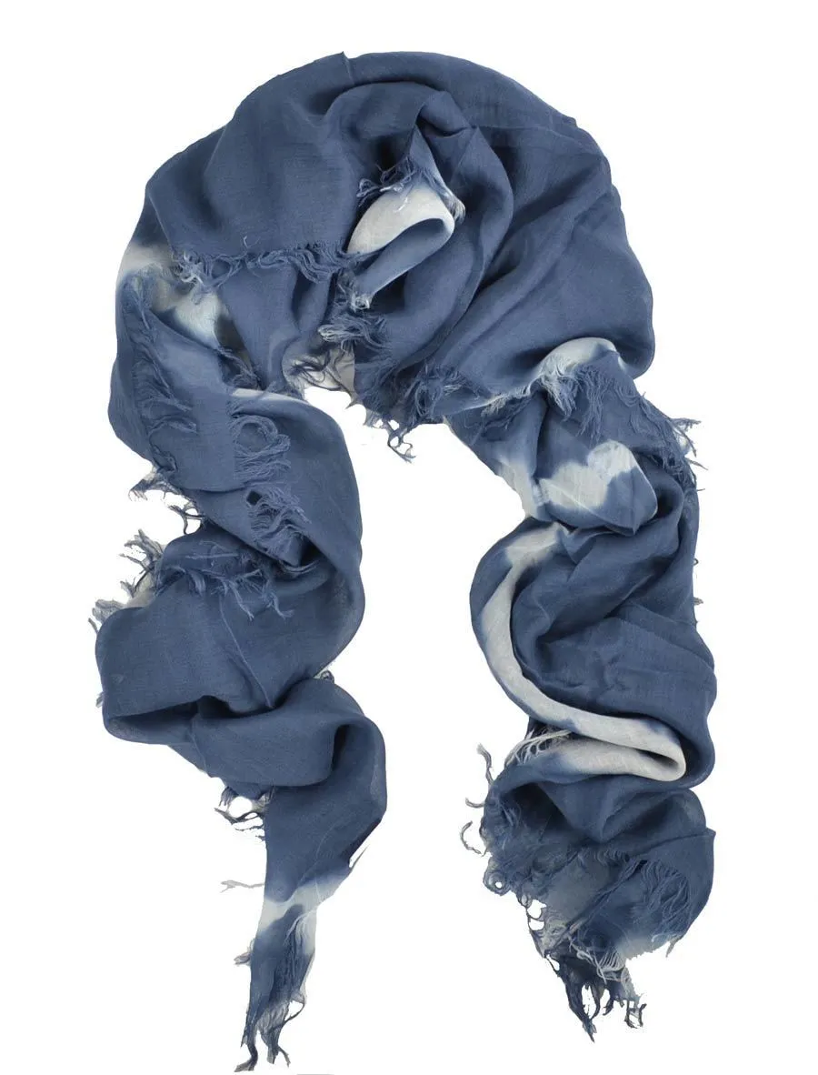 Midnight Navy Tie-Dyed Scarf  Chan Luu