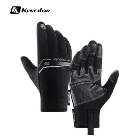 Motorcyclist Gloves Winter Windproof PU Touch Screen Bike Gloves Mtb Breathable Shockproof Cycling Gloves Sport Hiking Gloves