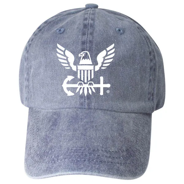 Navy Anchor and Eagle Youth Ball Cap