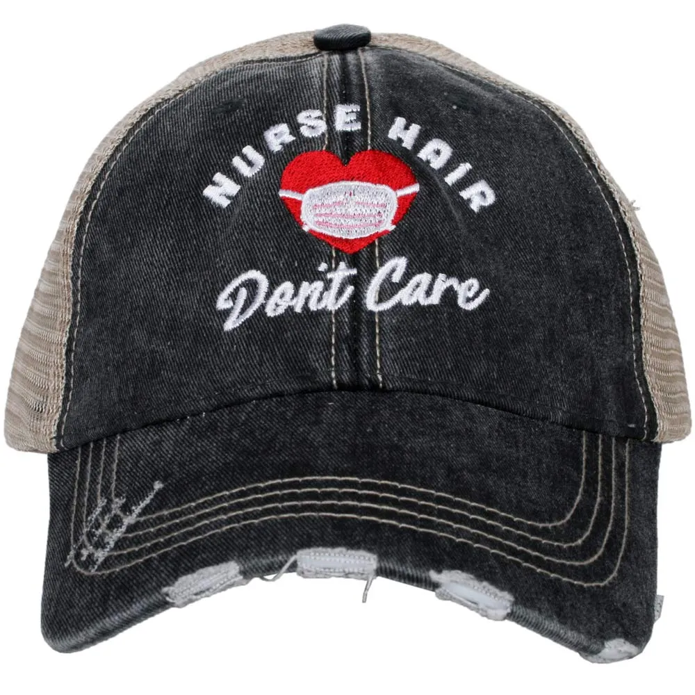 Nurse Hair Don't Care with Mask Wholesale Trucker Hats