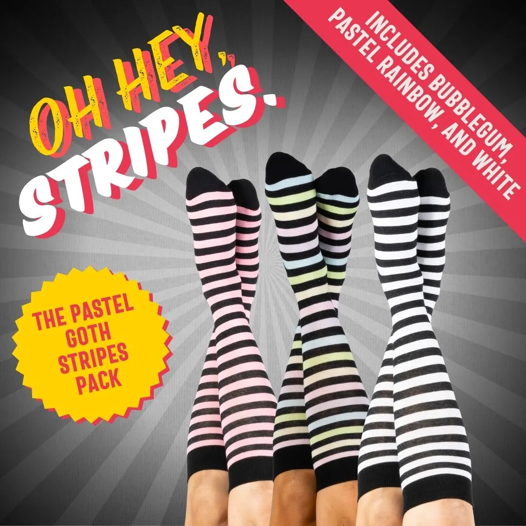 Oh, Hey. The Pastel Goth Stripes Pack | 3 Designs