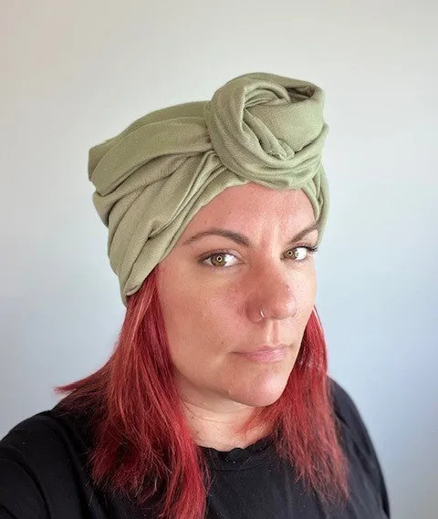 Olive Wired Turban