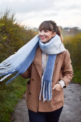 Ombré Blue Scarf