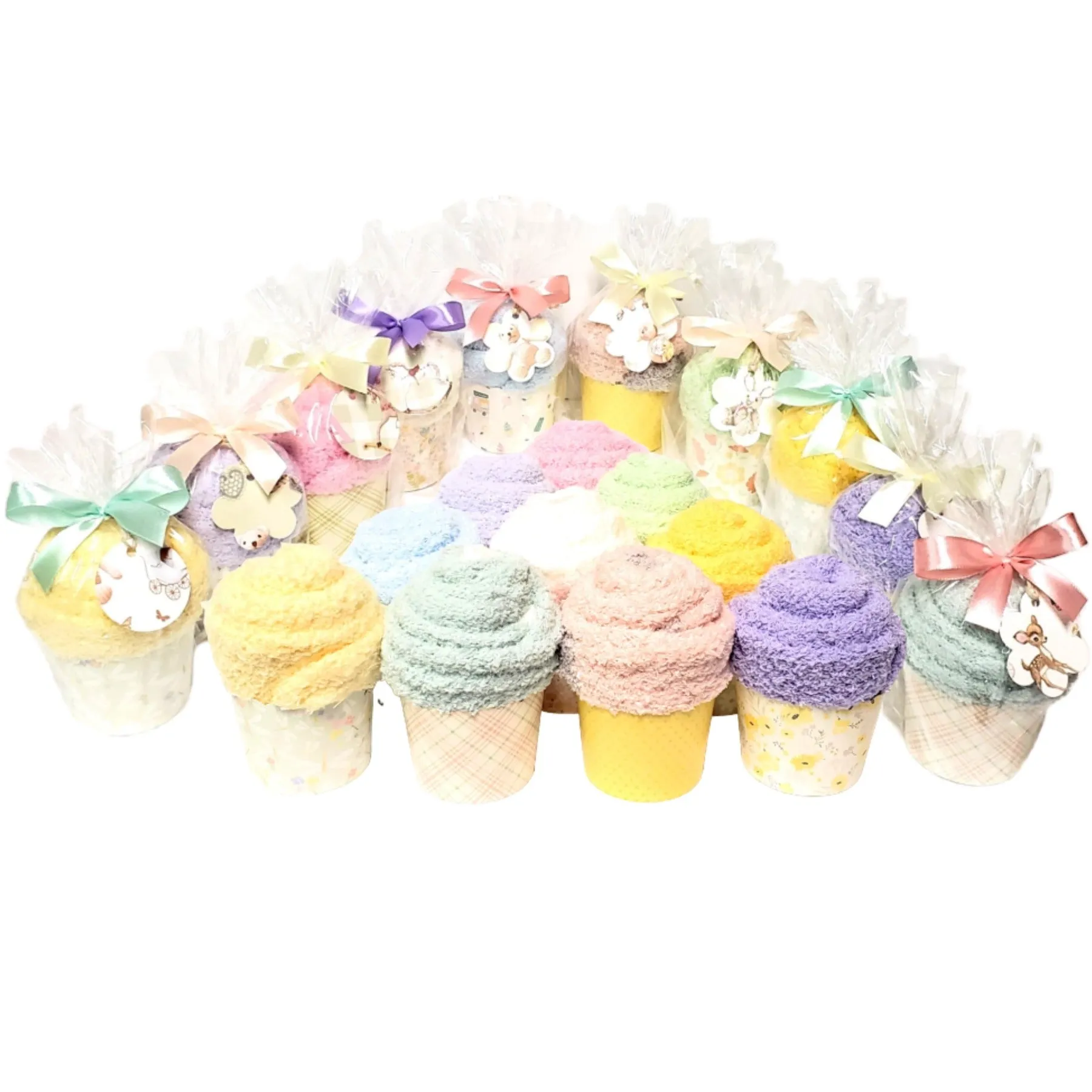 Pastel Cupcake Party Favors