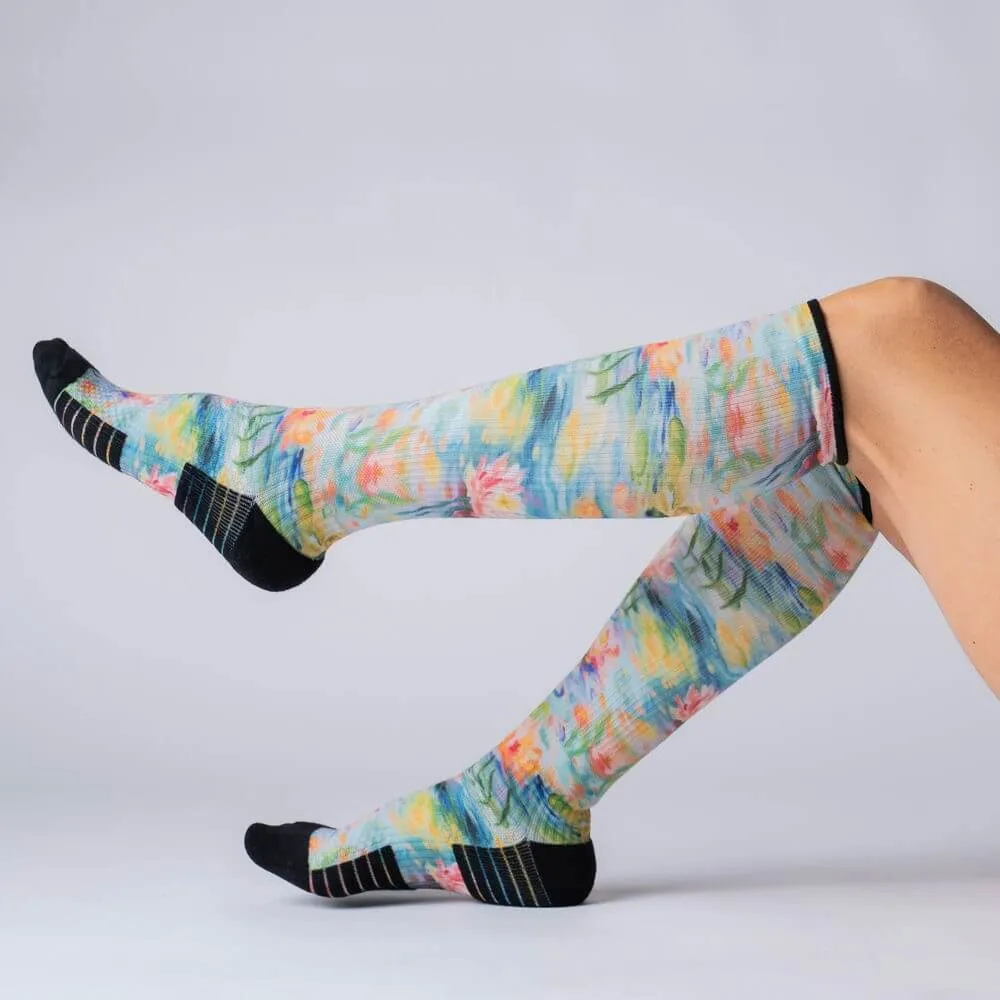 Pastel Pond Compression Socks