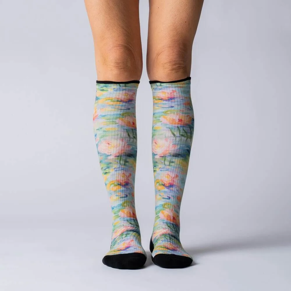 Pastel Pond Compression Socks