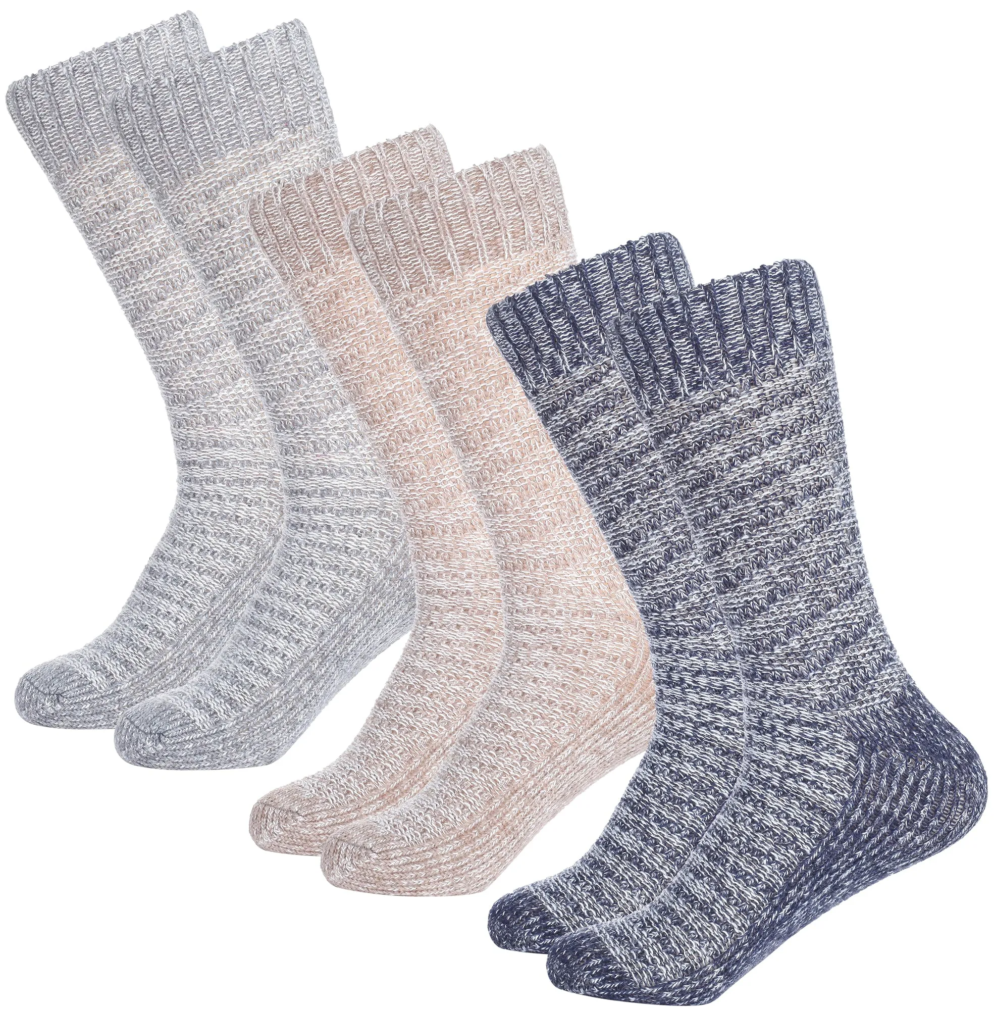 Pastel Stripe Crew Socks 3 Pack