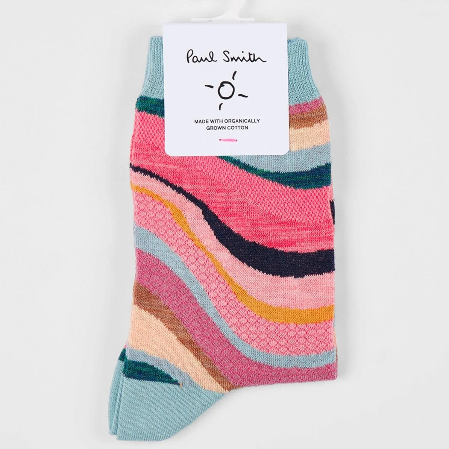 Paul Smith Women's Pastel 'Swirl' Textured Socks