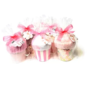 Pink Cupcake Socks Party Favors