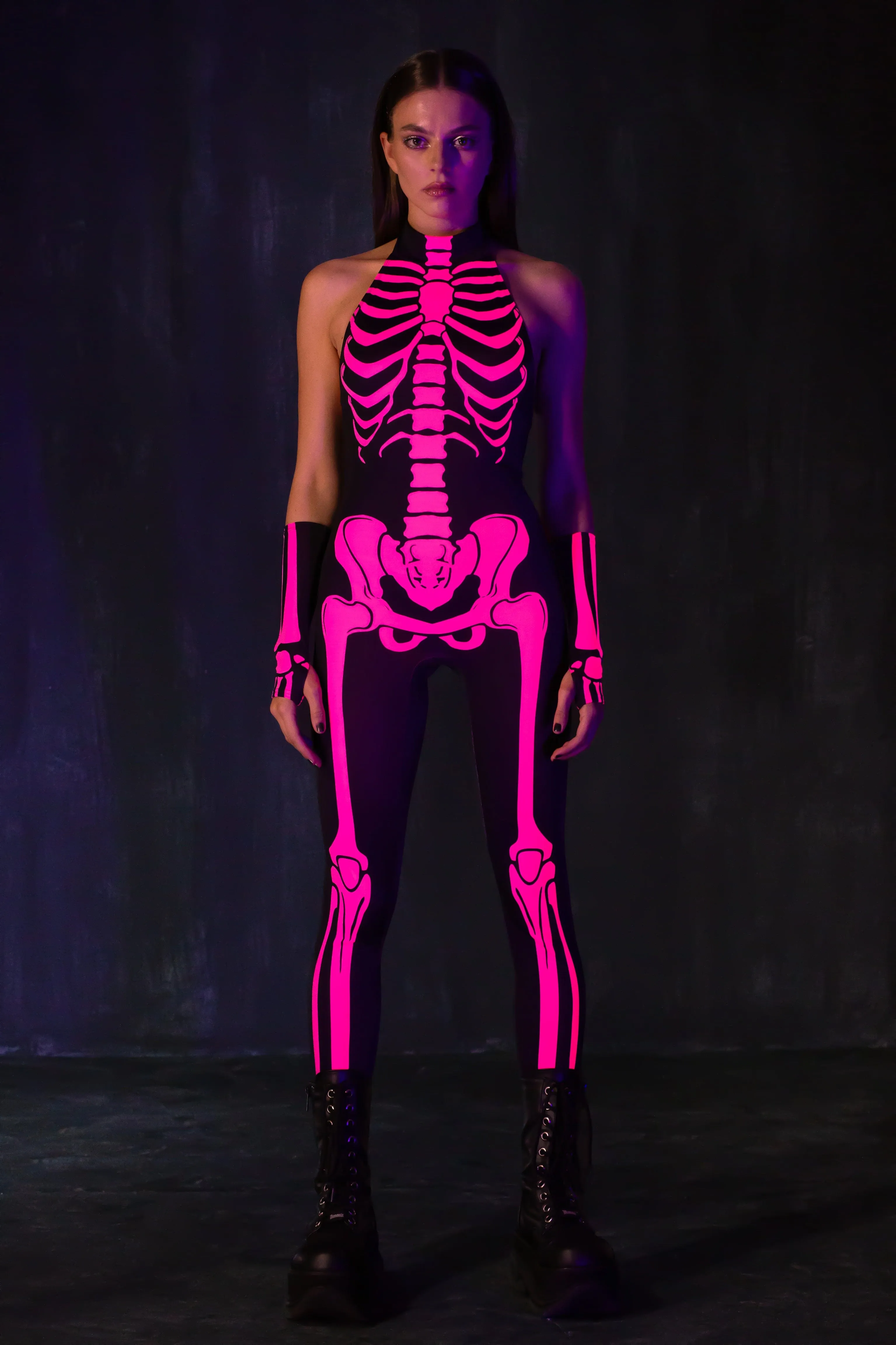 Raspberry Neon Catsuit