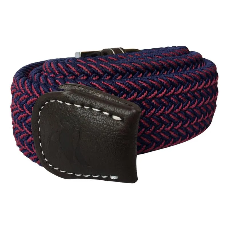 Repreve Woven Belt Blue & Red Zigzag