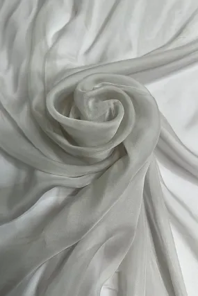 Silver Silk Chiffon