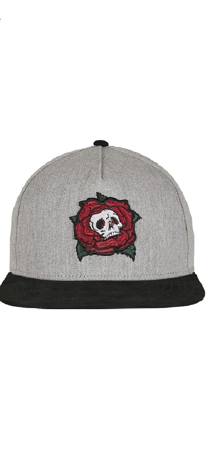 Skull & Rose Snapback Cap