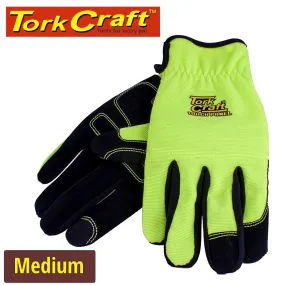 TORK CRAFT GLOVE YELLOW MEDIUM WITH PU PALM MULTI PURPOSE GL51