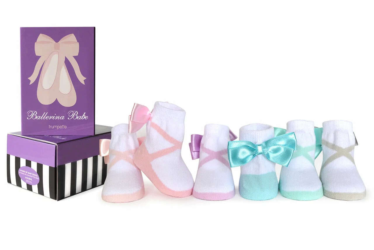 Trumpette Ballerina Babe Pastel Socks, 6 Pack