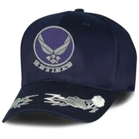 USAF Retired Cap, Bolts and Clouds