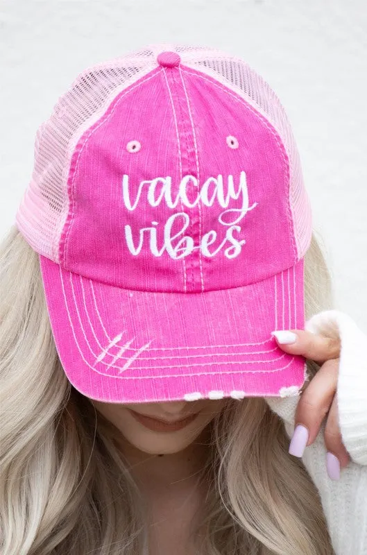 Vacay Vibes Embroidered Trucker