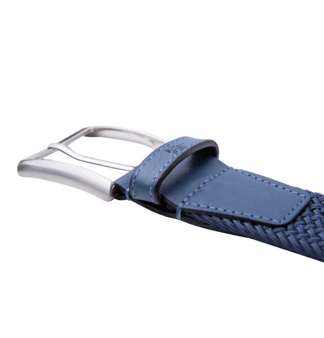 Van Laack Navy Woven Belt